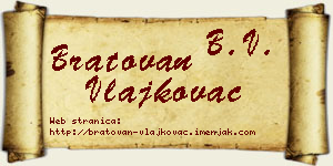 Bratovan Vlajkovac vizit kartica